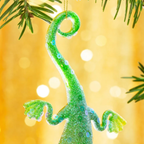 Personalised Lizard Shaped Christmas Bauble