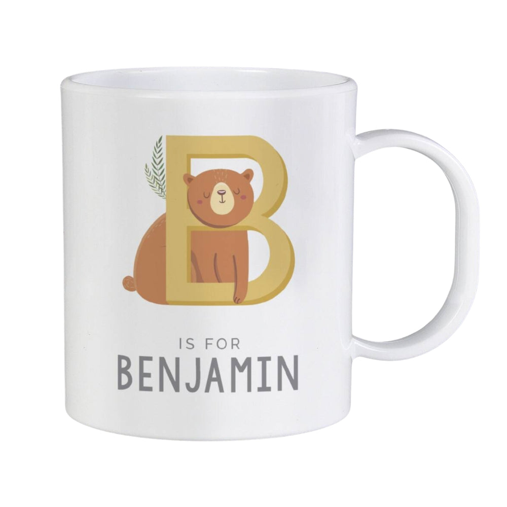 Personalised Animal Alphabet Melamine Mug