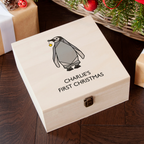 Personalised Baby Penguin Christmas Eve Box