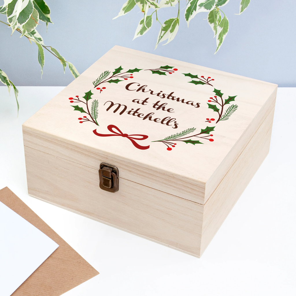 Personalised Jolly Holly Christmas Eve Box
