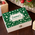 Personalised Festive Pattern Christmas Eve Box