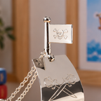 Silver Plated Pirate Ship Money Box
