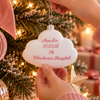Personalised Sweet Dreams Cloud Christmas Bauble