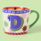 Bright Bold Groovy Letter Mug