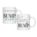 Brewing A Bump Mug Set Personalised New Parents Gift