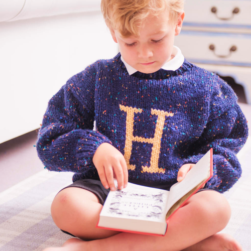 Hand Knitted Personalised Letter Jumper