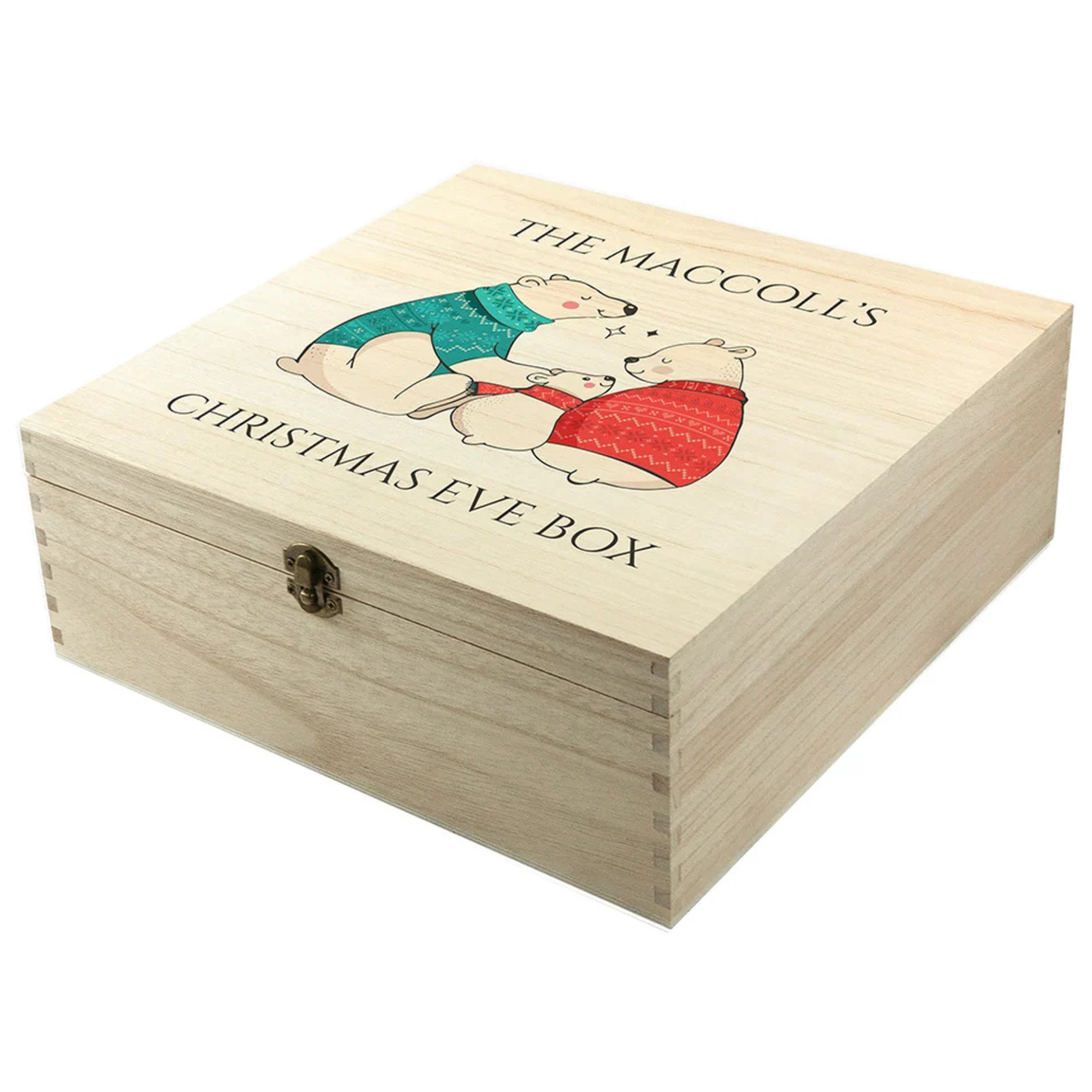Personalised Polar Bear Christmas Eve Box