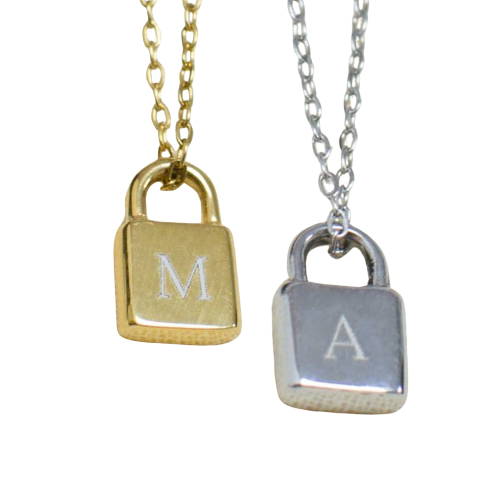 Personalised Mini Padlock Necklace