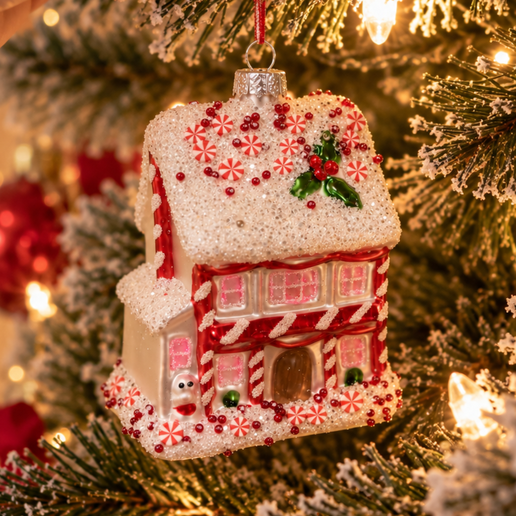 Fairytale Gingerbread House Christmas Bauble