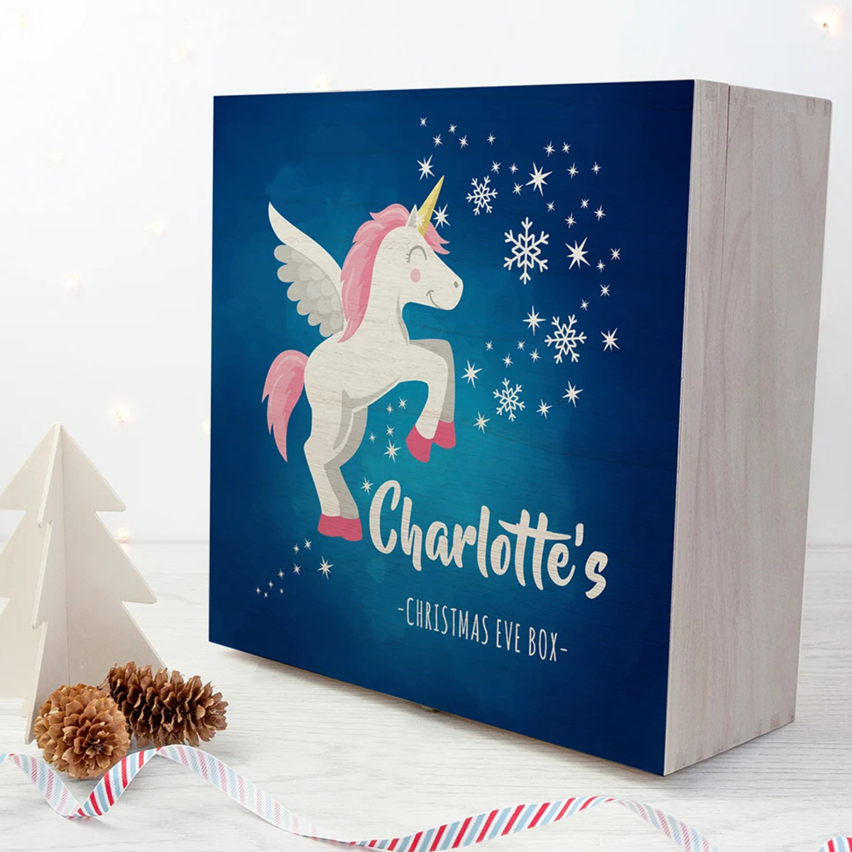 Personalised Baby Unicorn Christmas Eve Box