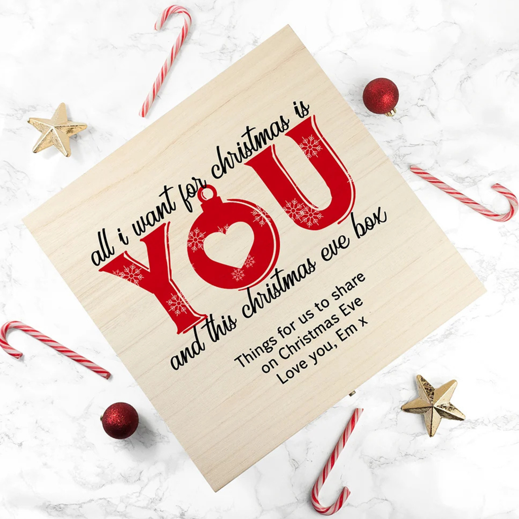 Personalised Romantic Couples Christmas Eve Box