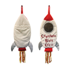 Personalised Blast Off Rocket Christmas Stocking