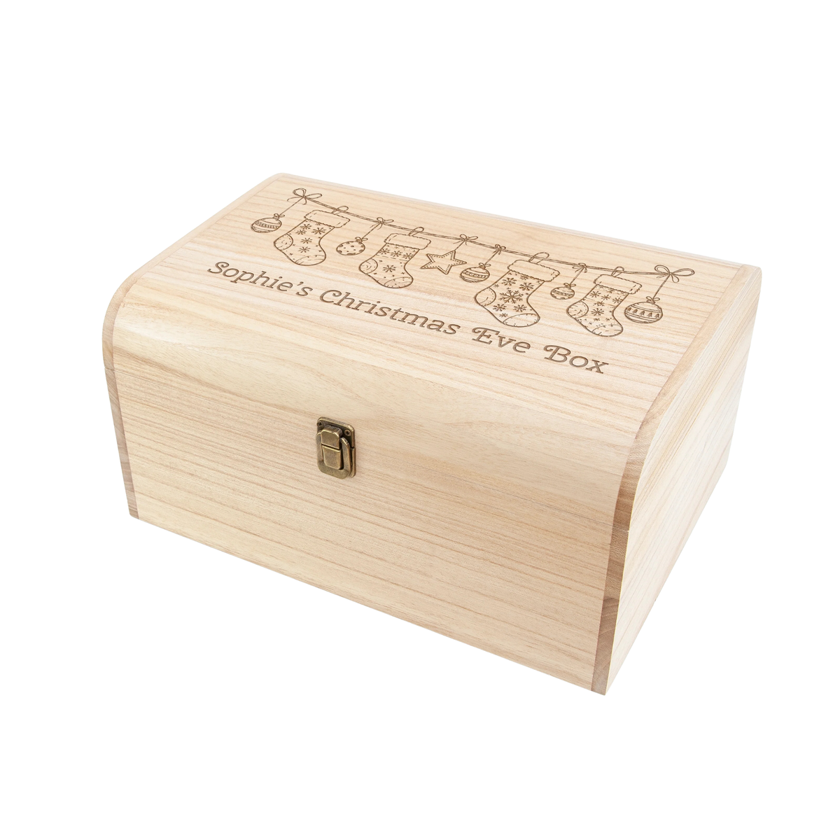 Personalised Christmas Stockings Keepsake Chest