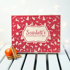 Personalised Festive Pattern Christmas Eve Box