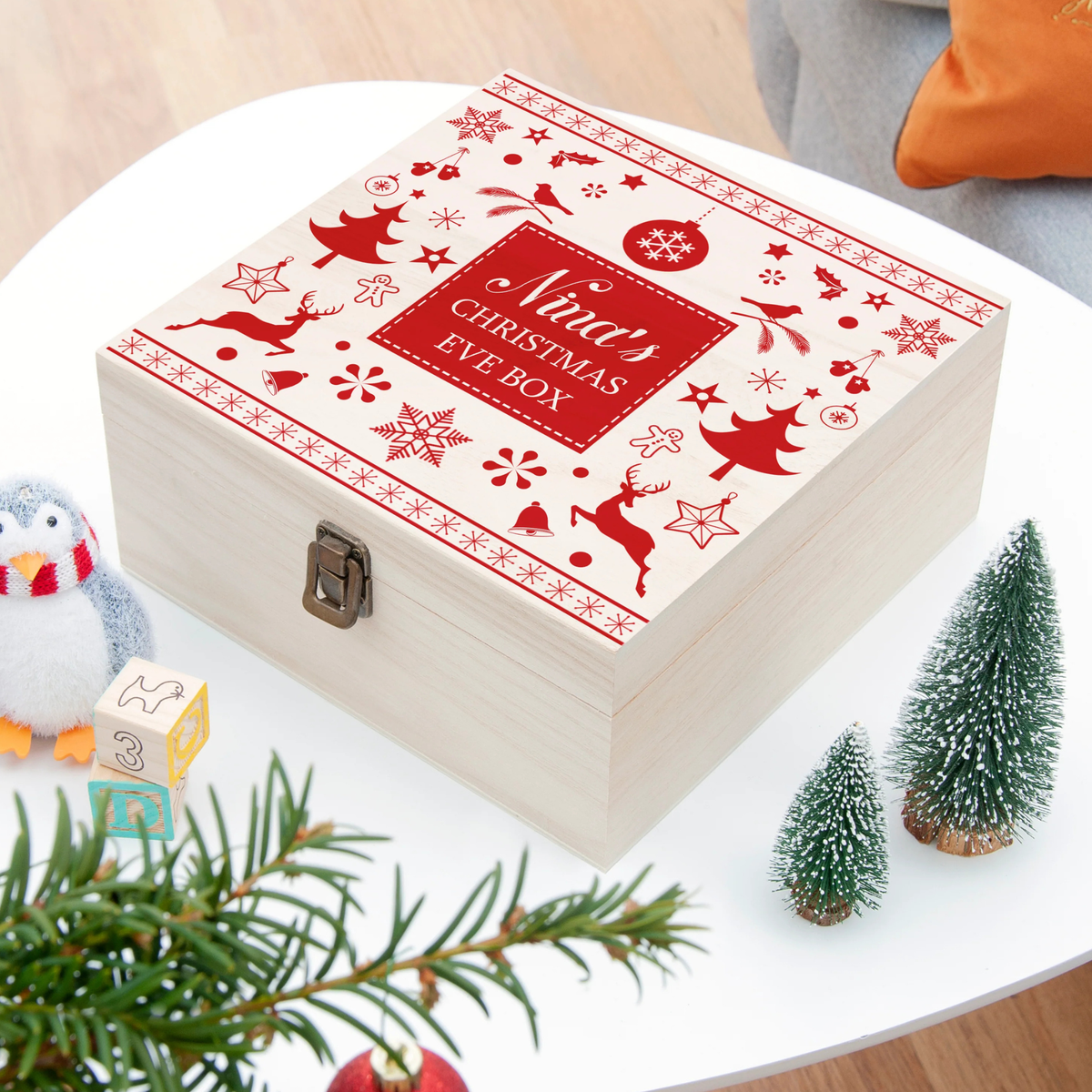 Personalised Festive Scandi Christmas Eve Box