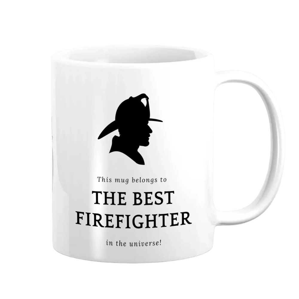 Personalised Best Firefighter Mug