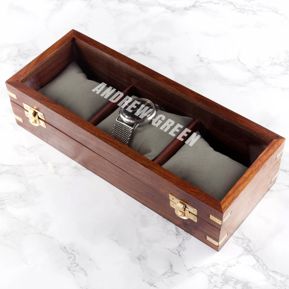 Personalised Wooden Watch Box