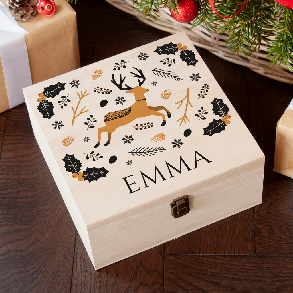 Personalised Scandi Deer Christmas Eve Box