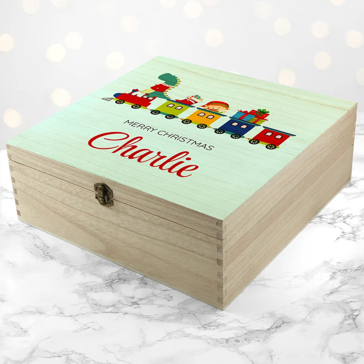 Personalised Christmas Train Christmas Box