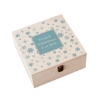 Personalised Ice Blue Snowflake Christmas Eve Box