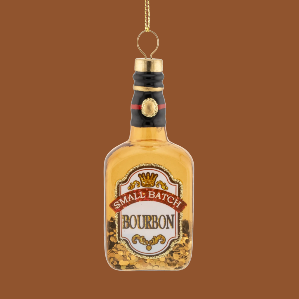 Bourbon Whiskey Bottle Christmas Bauble