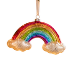 Rainbow with Clouds Christmas Bauble