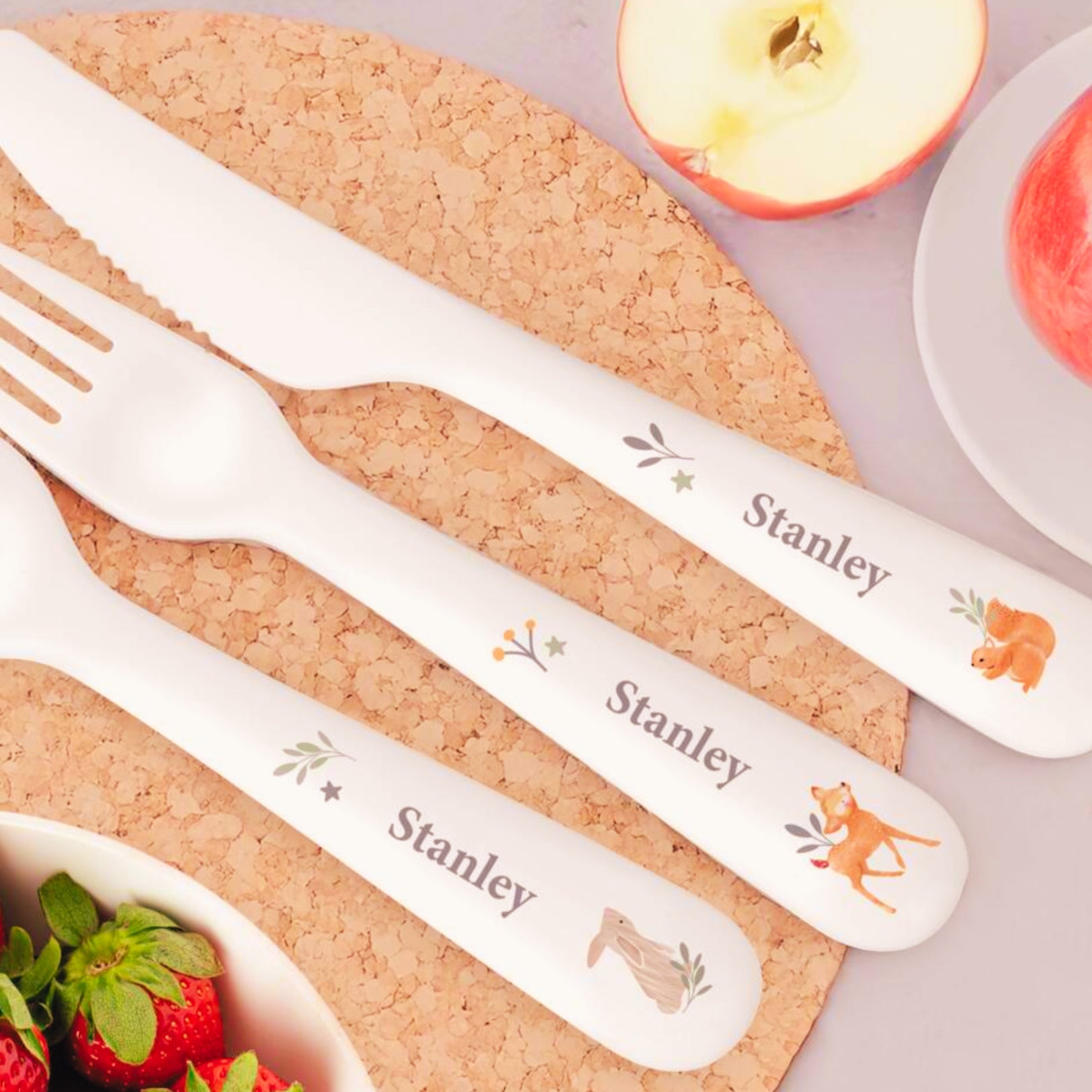 Personalised Woodland Animals Plate