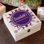 Personalised Snowflake Wreath Christmas Eve Box