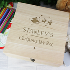 Personalised Large Wooden Christmas Eve Box