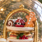 Personalised Afternoon Tea Glass Dome Christmas Bauble
