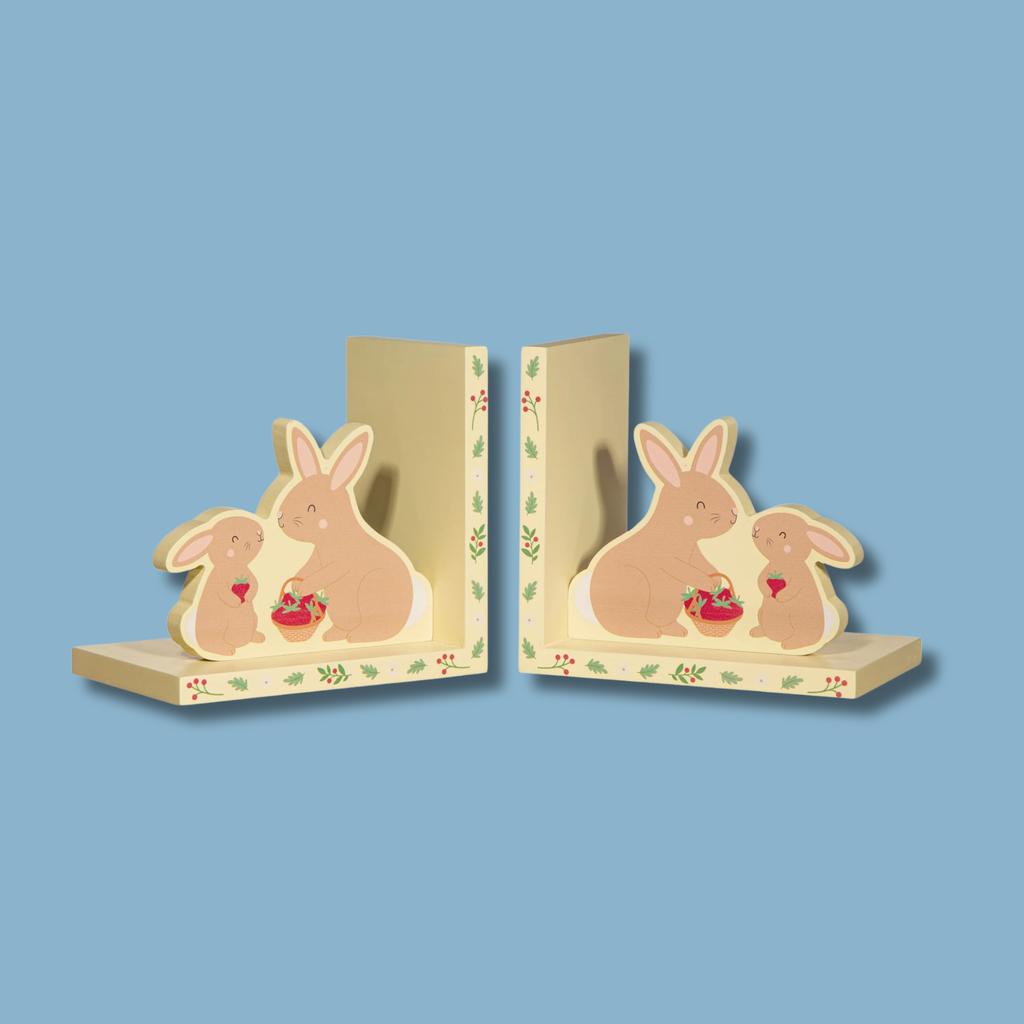 Personalised Bunny Rabbit Wooden Bookends