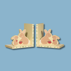 Personalised Bunny Rabbit Wooden Bookends
