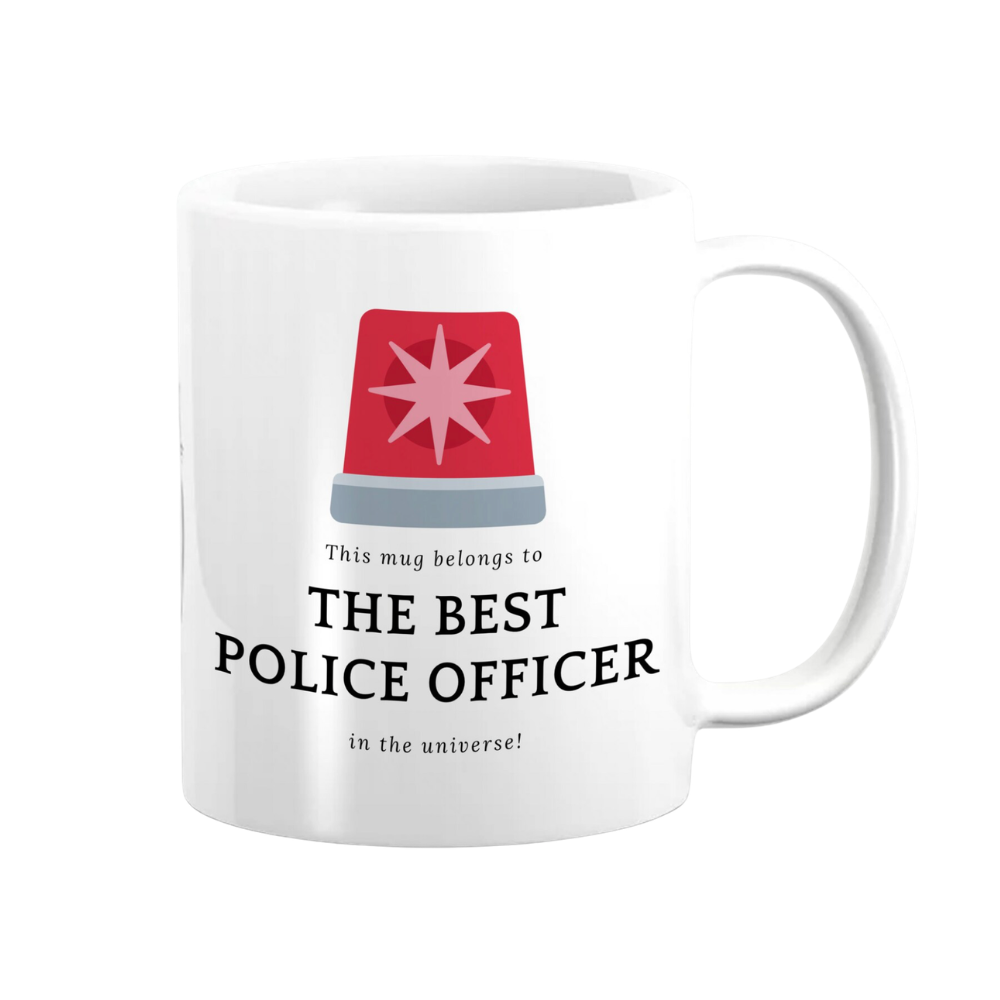 Personalised Best Police Officer Mug