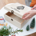 Personalised Baby Penguin Christmas Eve Box