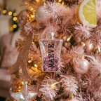 Set of 4 Personalised Tequila Baubles