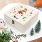 Personalised Girl Elf Christmas Eve Box