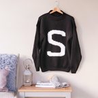 Personalised Hand Knitted Letter Sweater