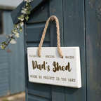 Personalised Wooden Man Shed Sign