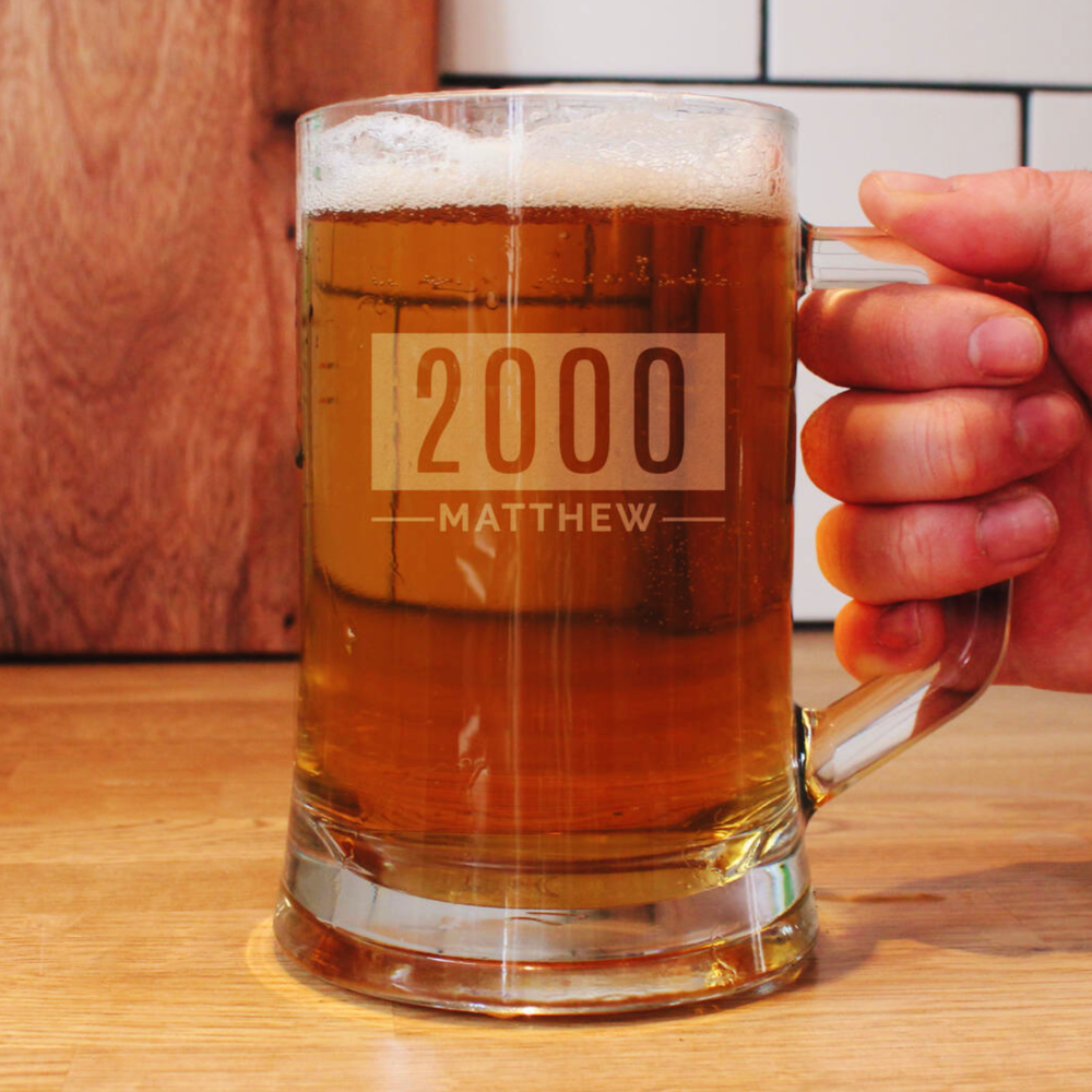 Personalised Pint Glass Tankard
