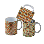 Set of three retro 70's mug