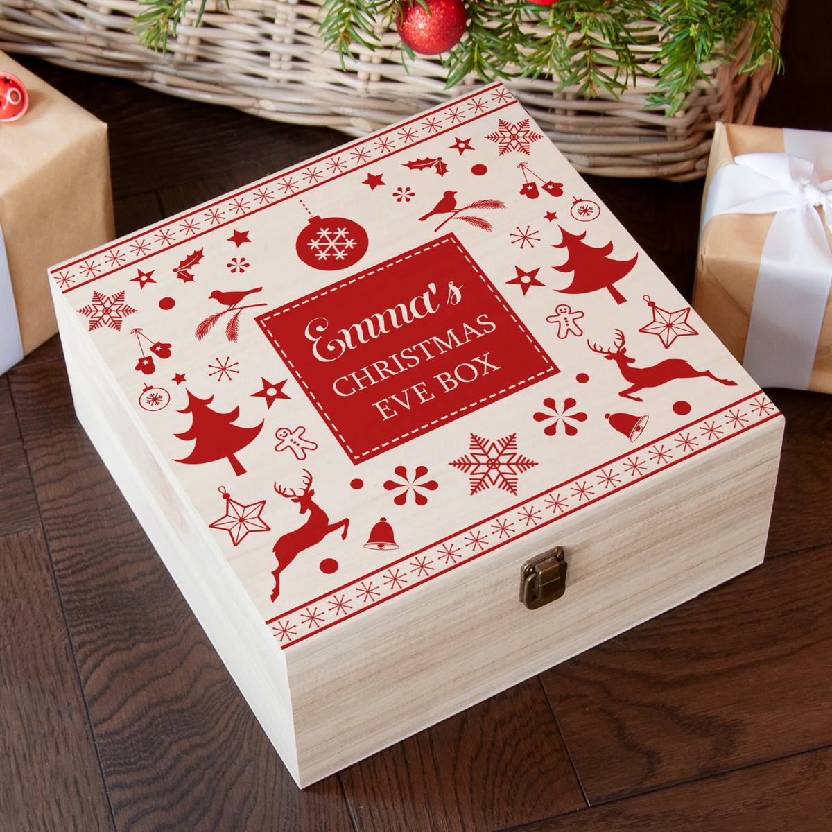 Personalised Festive Scandi Christmas Eve Box