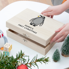 Personalised Baby Penguin Christmas Eve Box