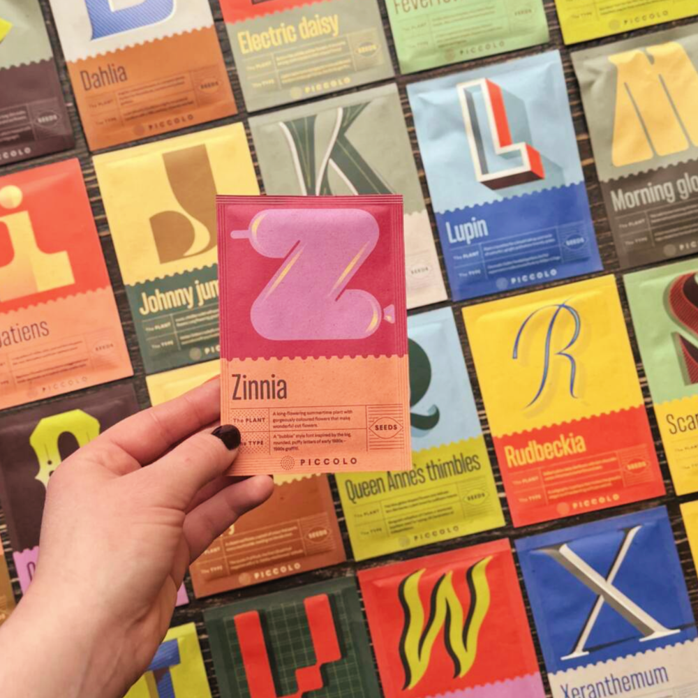 Botanical Alphabet Seed Sachet