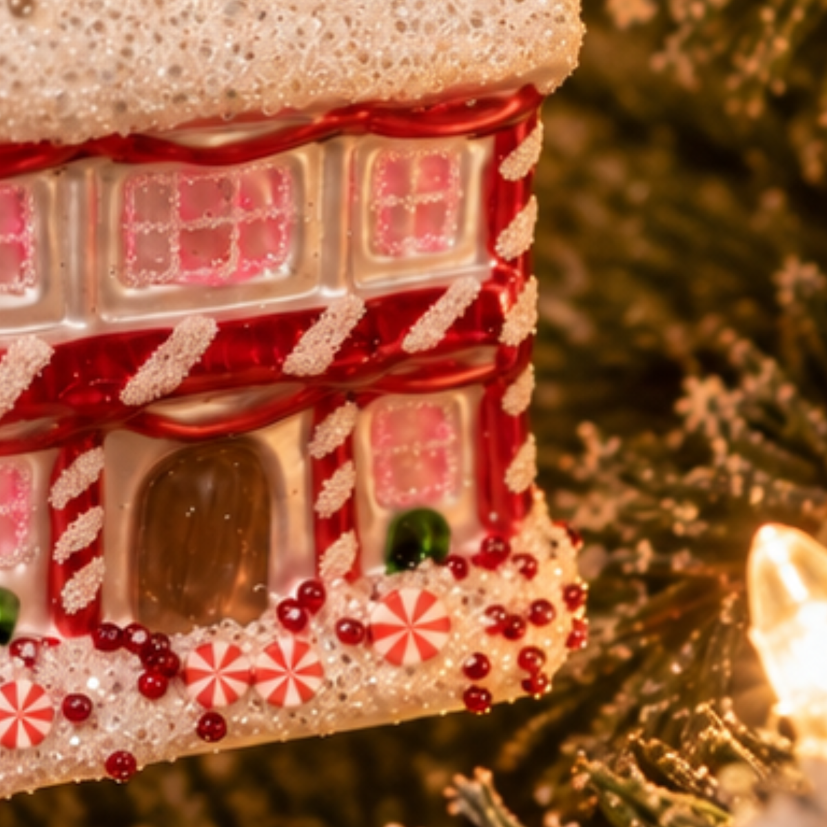 Fairytale Gingerbread House Christmas Bauble