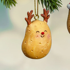 Set of 3 Happy Potato Christmas Bauble