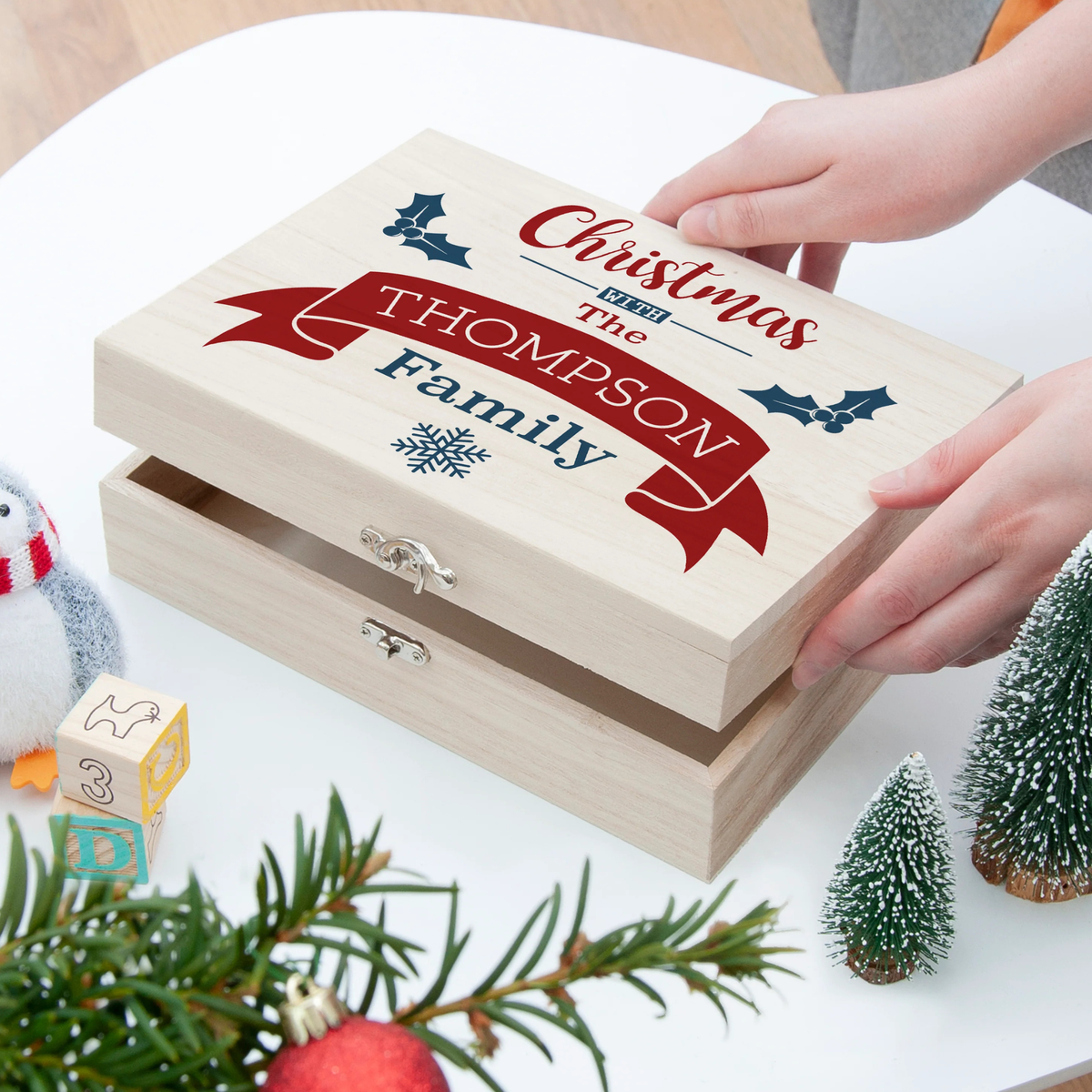 Personalised Family Christmas Eve Box