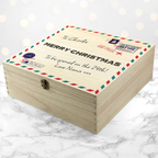Personalised Nostalgic International Mail Christmas Box