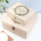 Personalised Couple's Wreath Christmas Eve Box