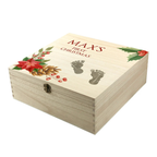 Personalised Baby's First Christmas Memento Box