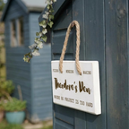 Personalised Wooden Man Shed Sign